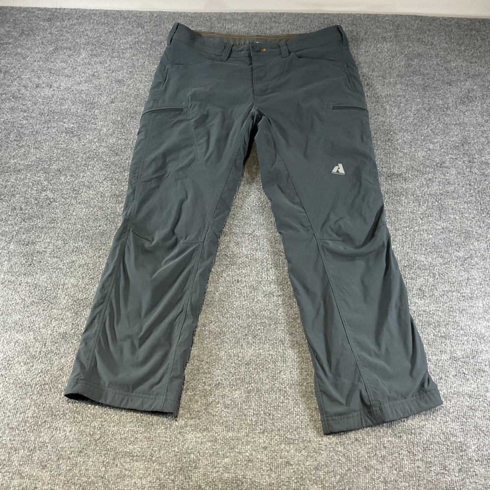 Eddie Bauer First Ascent Guide Pro Fleece Lined Pants Mens 36x30 Gray Hiking